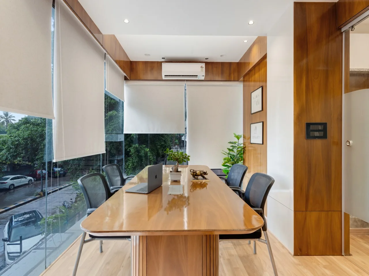 Boardroom conference setup